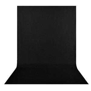 【在庫のみ】Hemmotop 背景布 黒 布 付き 1.8m x 2.8m 撮影 暗幕 ブラック 無地 生地 背景シート 背景スタンド ポール対応 バックスクリーン ポリエステル アイロン掛け可 180 x 280 cm