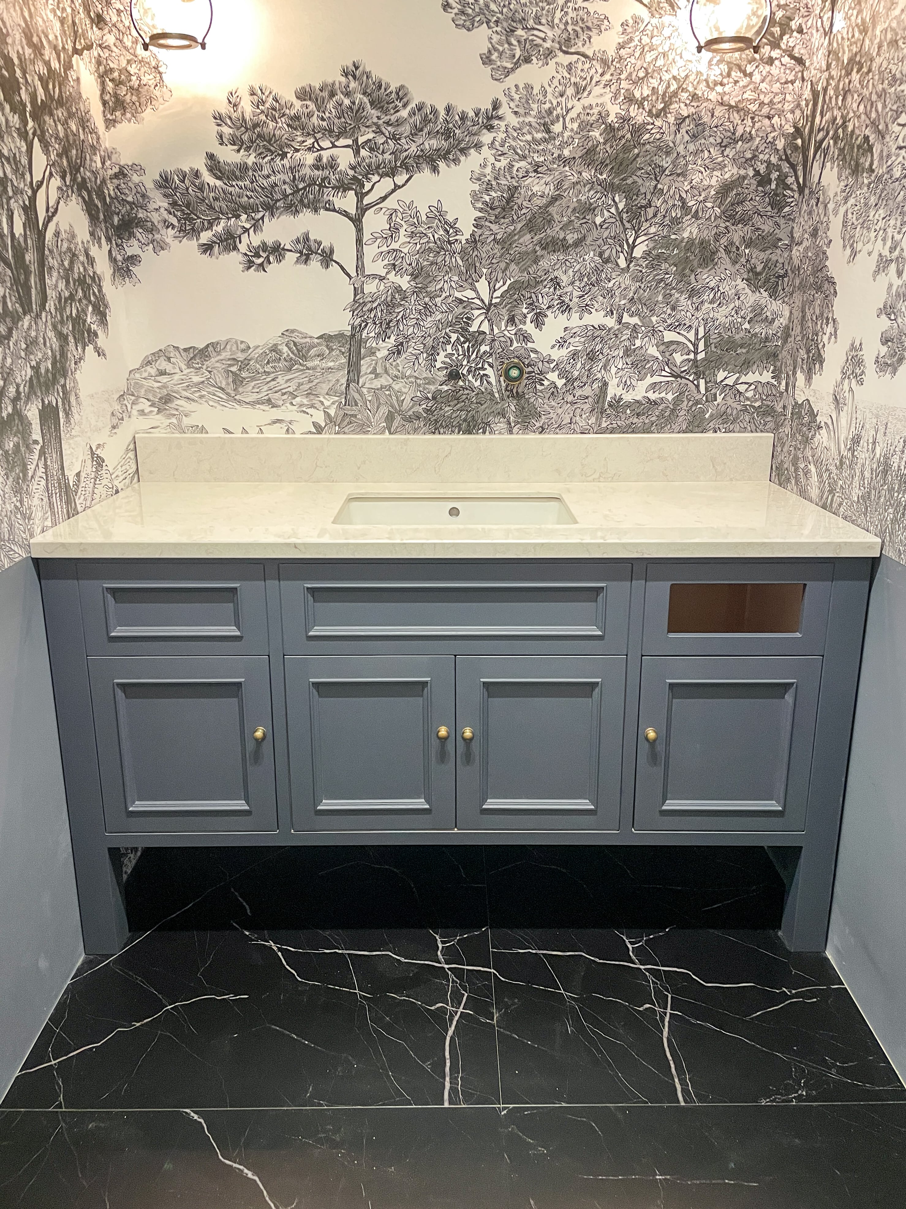 オーダーメイド洗面カウンター110 店舗向けおしゃれな洗面化粧台