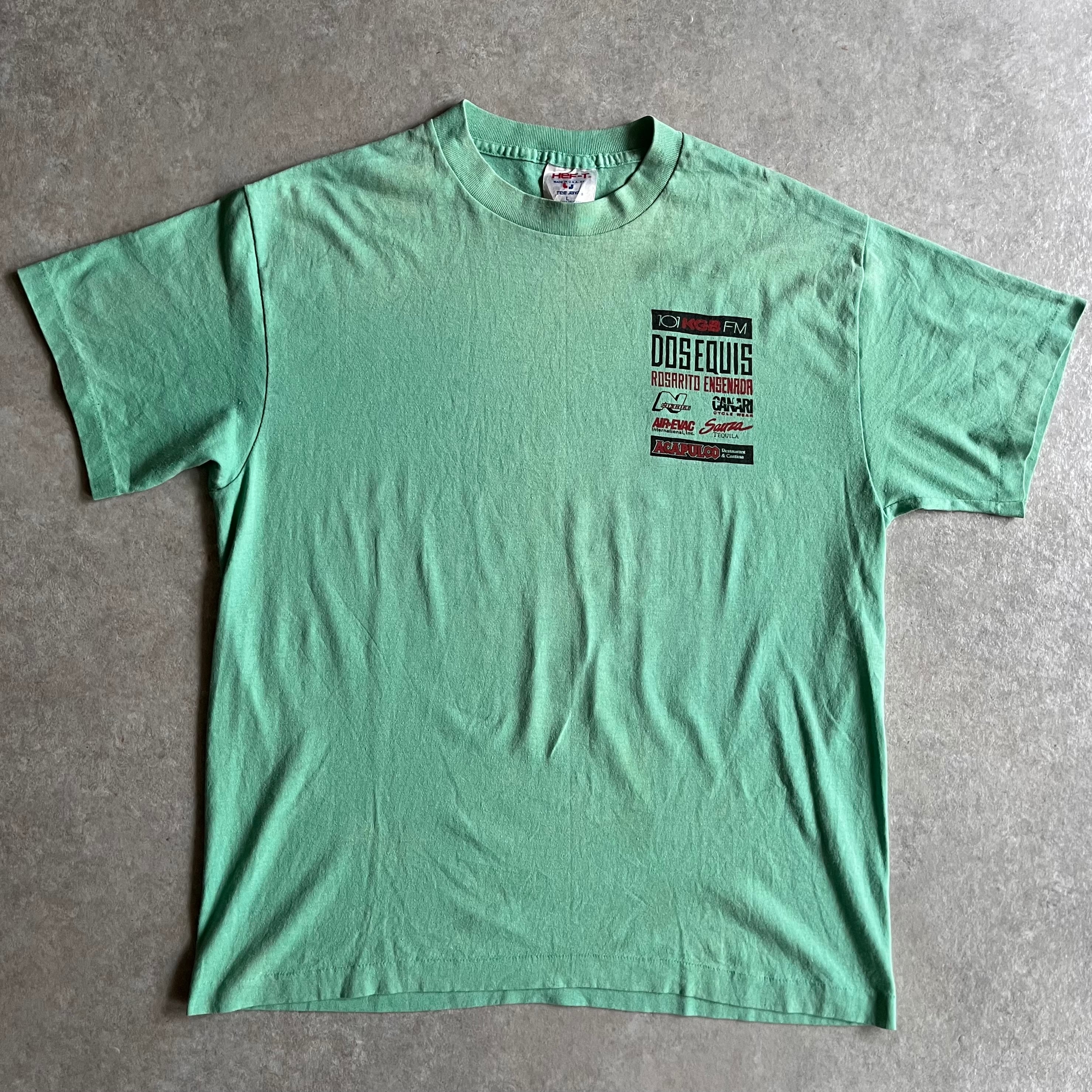 1990s Tee Jays Tee L Made in USA H243