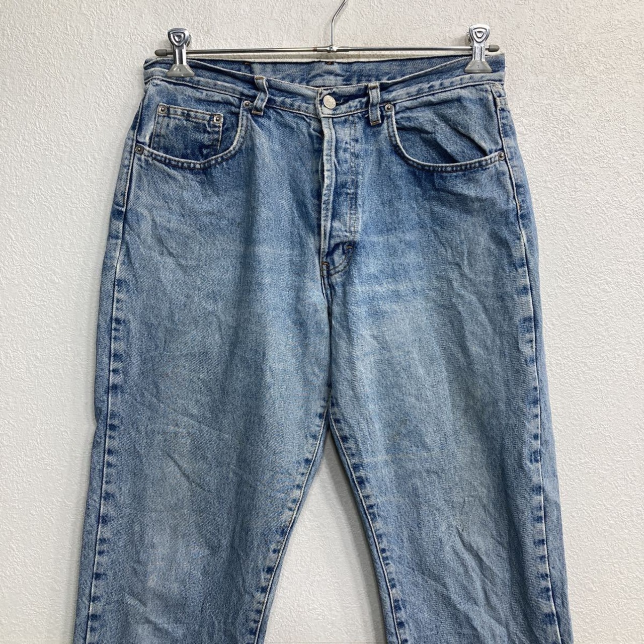 Ober デニムパンツ W36 ボタンフライ ライトビッグサイズ ブルー 古着 