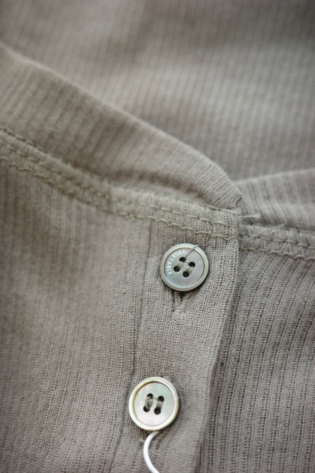 (予約) vegetable / Noir button tee 3color