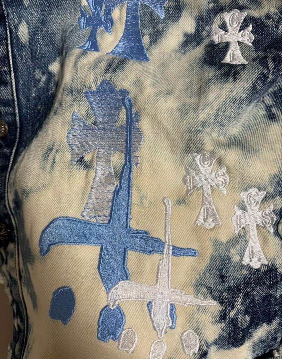 CHROME HEARTS クロムハーツ CVTVLIST カスタム デニムシャツ