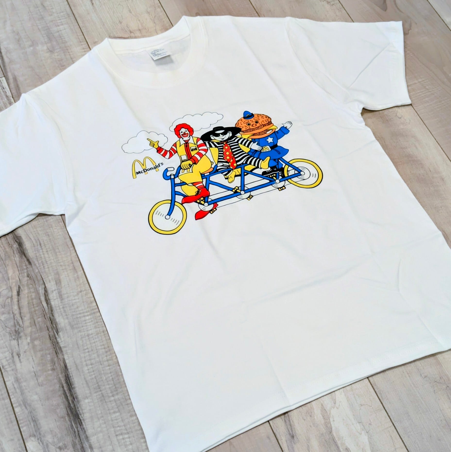 McDonald's ( マクドナルド )】『 bicycle 』Tシャツ / ロナルド