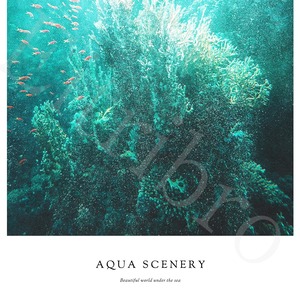 アートポスター / Aqua scenery   eb135