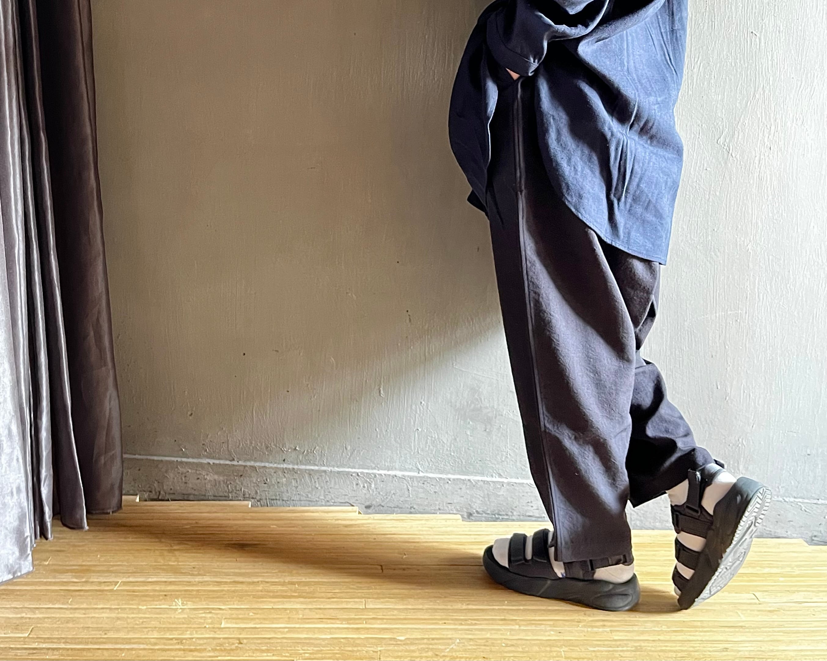 MITTAN|エアータンブルウールパンツ 墨黒 PT-88