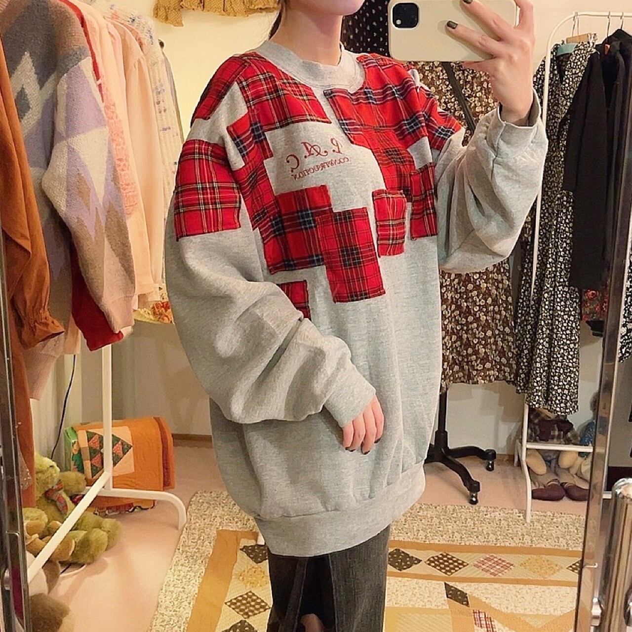 remake : rubble check block sweat