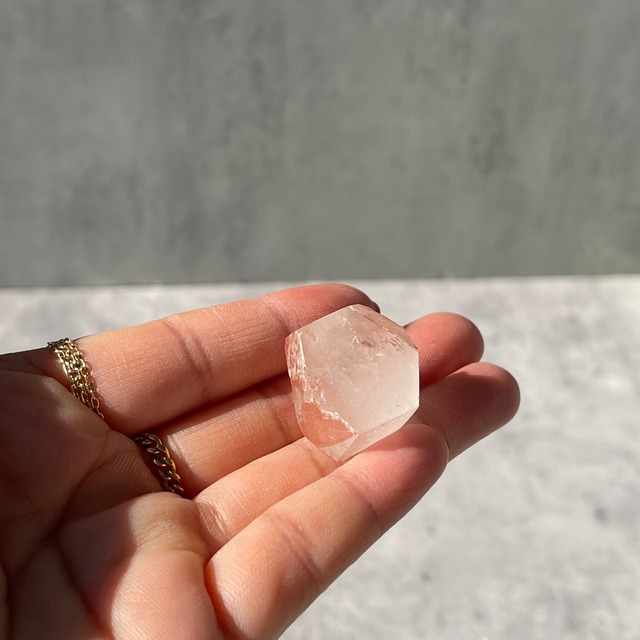 ブラジル産 ピンクレムリアン｜ハーフポリッシュ結晶・ディアマンティーナ