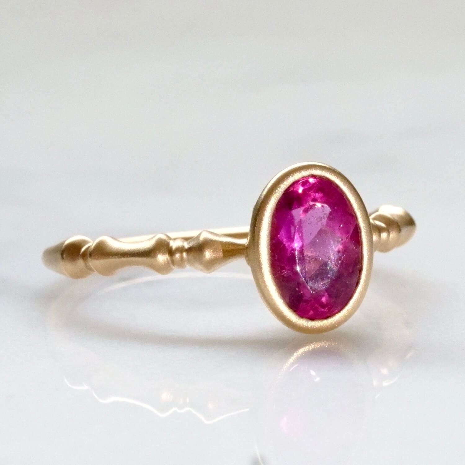 Pink Tourmaline ring / K18 | CURA JEWELRY