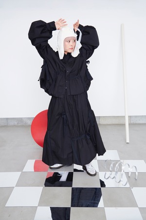 GATHERED BALLOON BLOUSE / F2