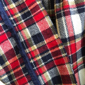 Vintage 60's red check pleats skirt