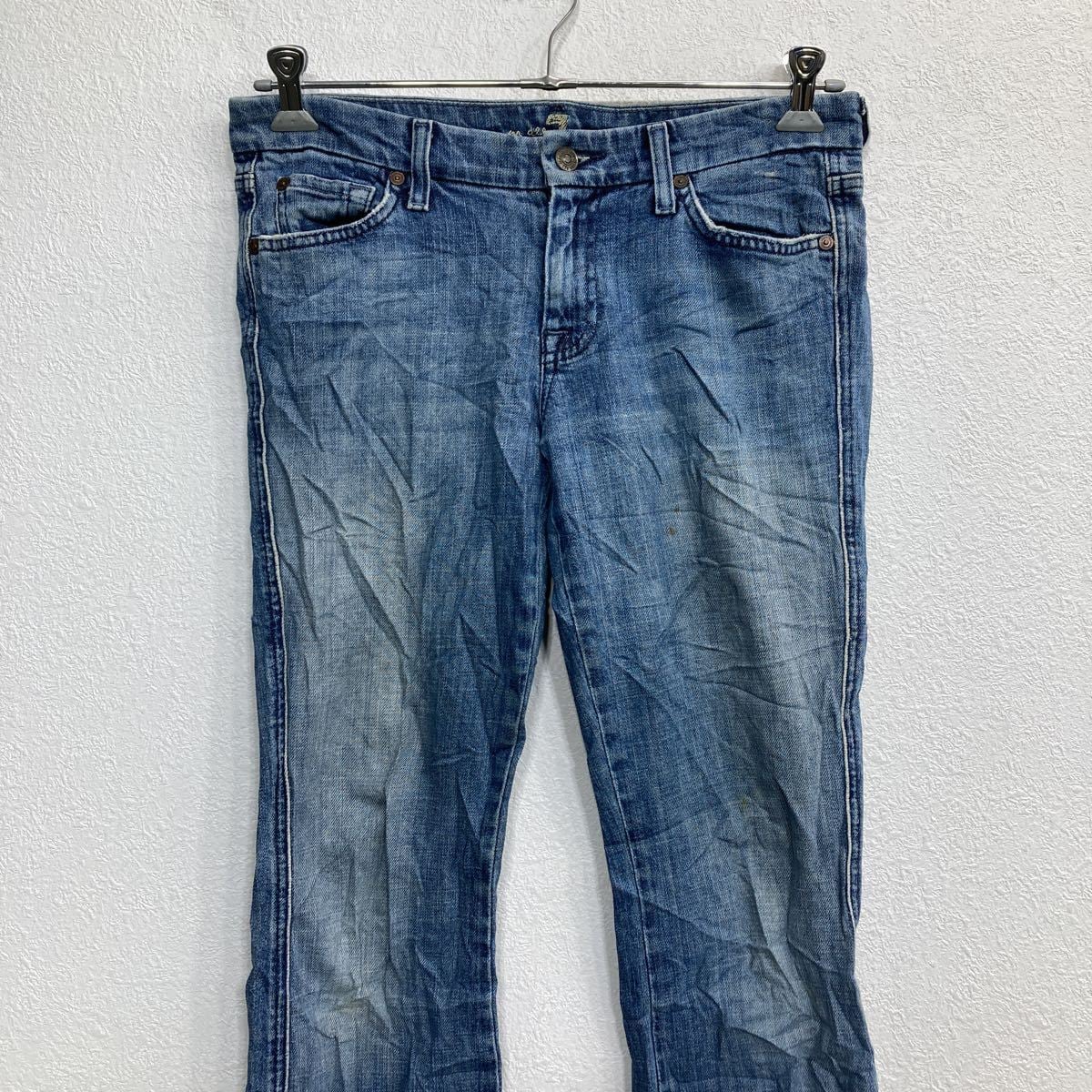 プレッジ PLEDGE デニム パンツ ジーンズ スキニー 黒 USED加工