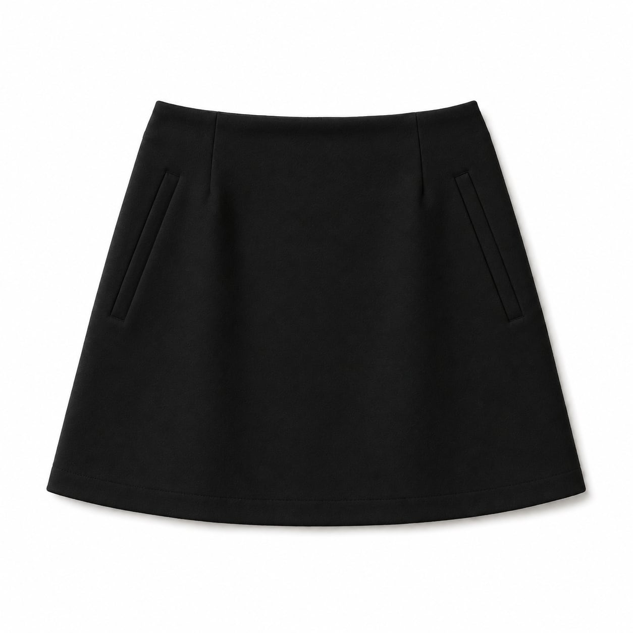 TAILORED PONTE MINI SKIRT (BLK)