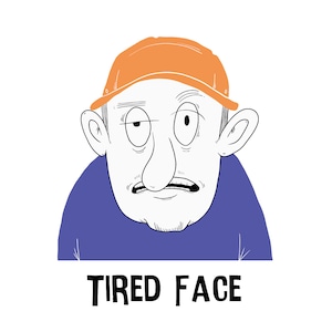 【HOMEJOE ARTWORK】TIRED FACE Tee