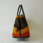 Hermès エルメス ロカバール (ウール)×レザー ガーデンパーティ 36 PM シルバー金具 トートバッグ ハンドバッグ