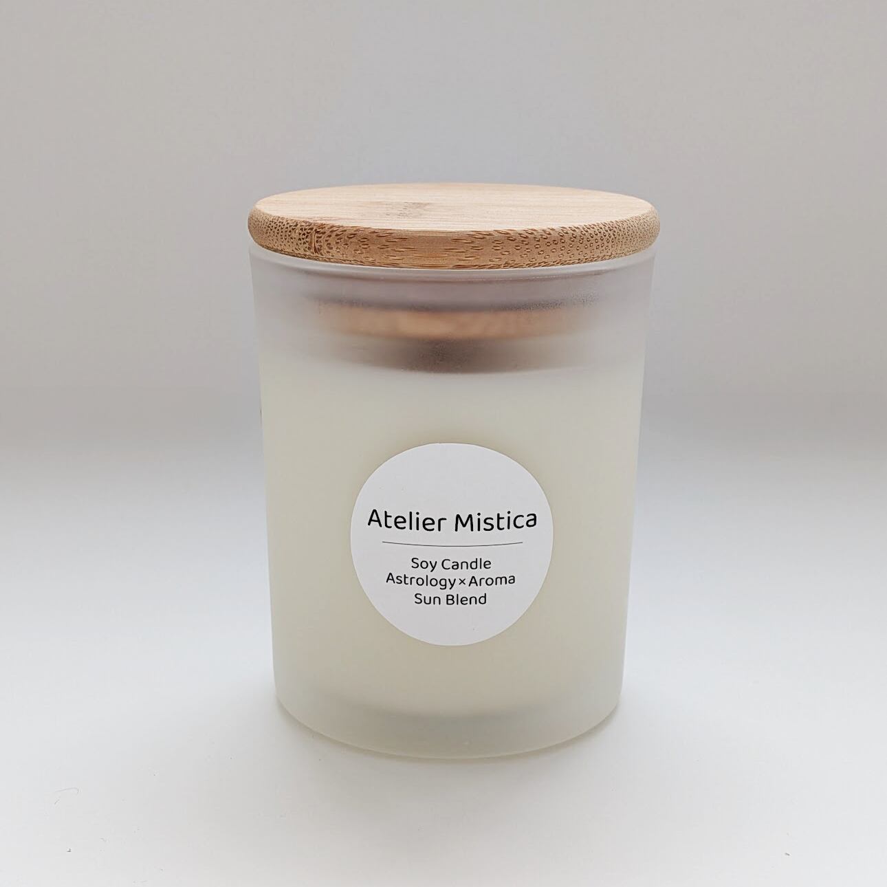 【星の香りセット】Atelier Mistica Soy Candle Astrology × Aroma （Sun & Moon Set）/内省のための灯り/ギフトにもおすすめ/手作りソイキャンドル