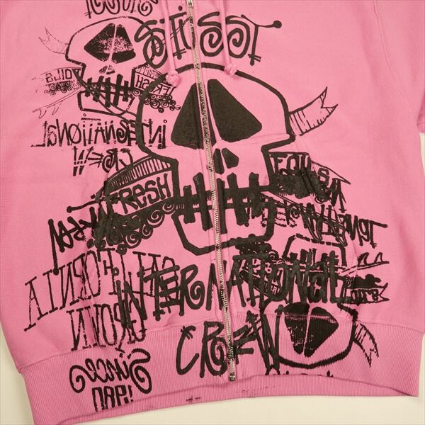 Size【M】 STUSSY ステューシー 26SS SKULLS GAR DYED ZIP HOOD PINK