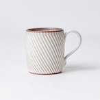 【増田 哲士 】2.しのぎ マグカップ(白)/C