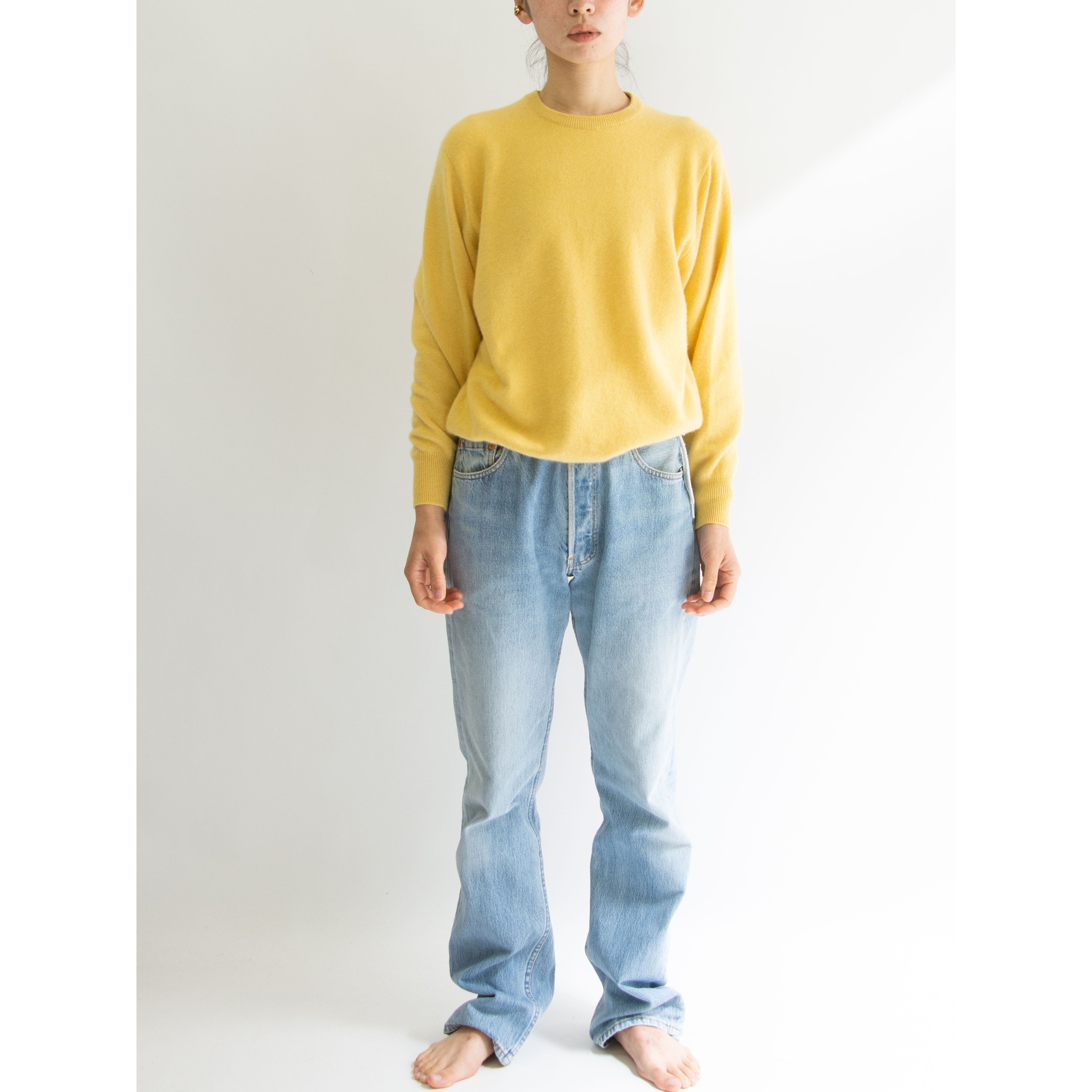 【Unknown Brand】Cashmere Sweater（カシミヤセーター クルーネックニットプルオーバー）