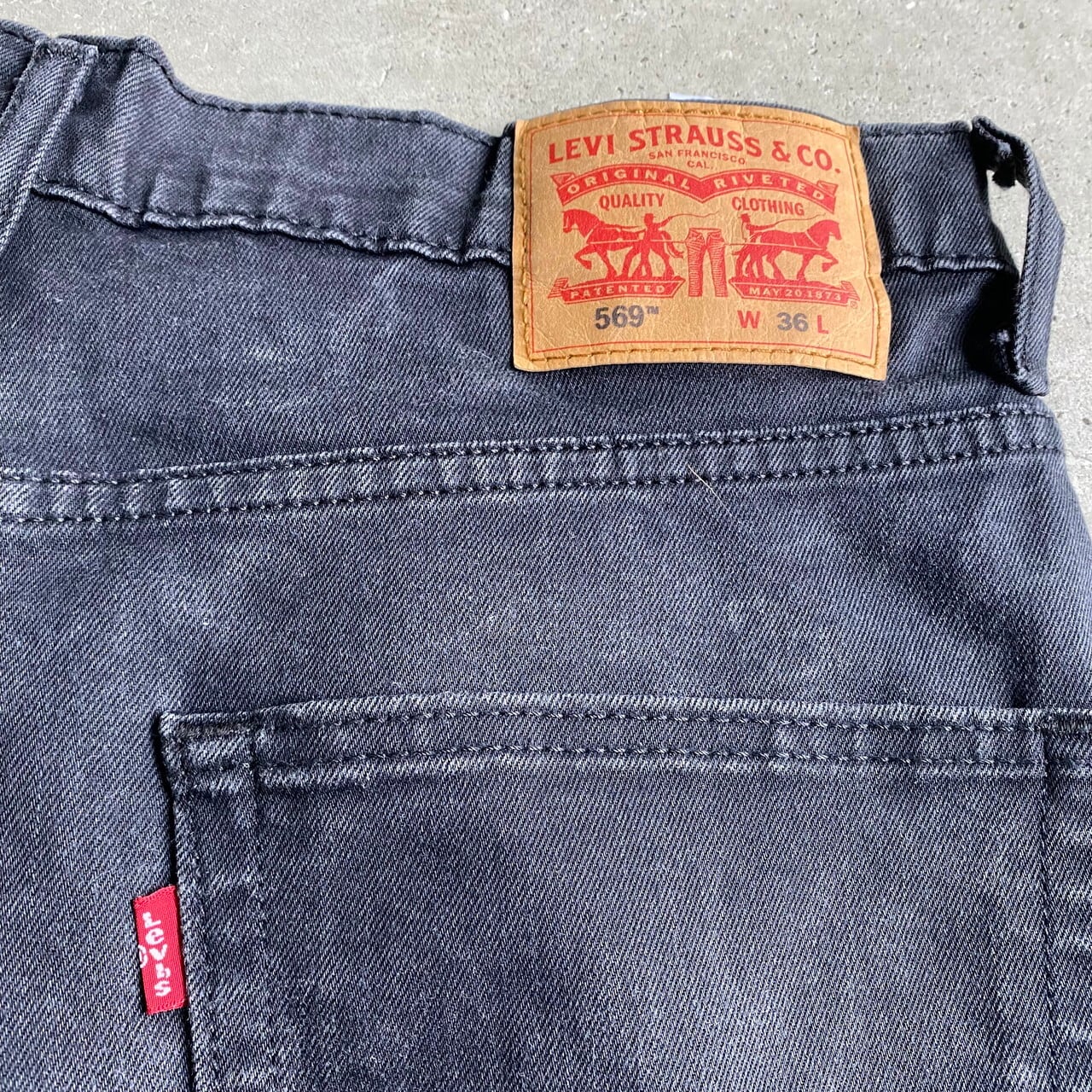 Levi S リーバイス 569 ブラック デニム ショーツ ハーフパンツ メンズw36 古着 黒 ショートパンツ Cave 古着屋 公式 古着通販サイト