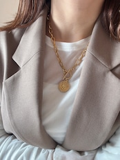 coin gold necklace