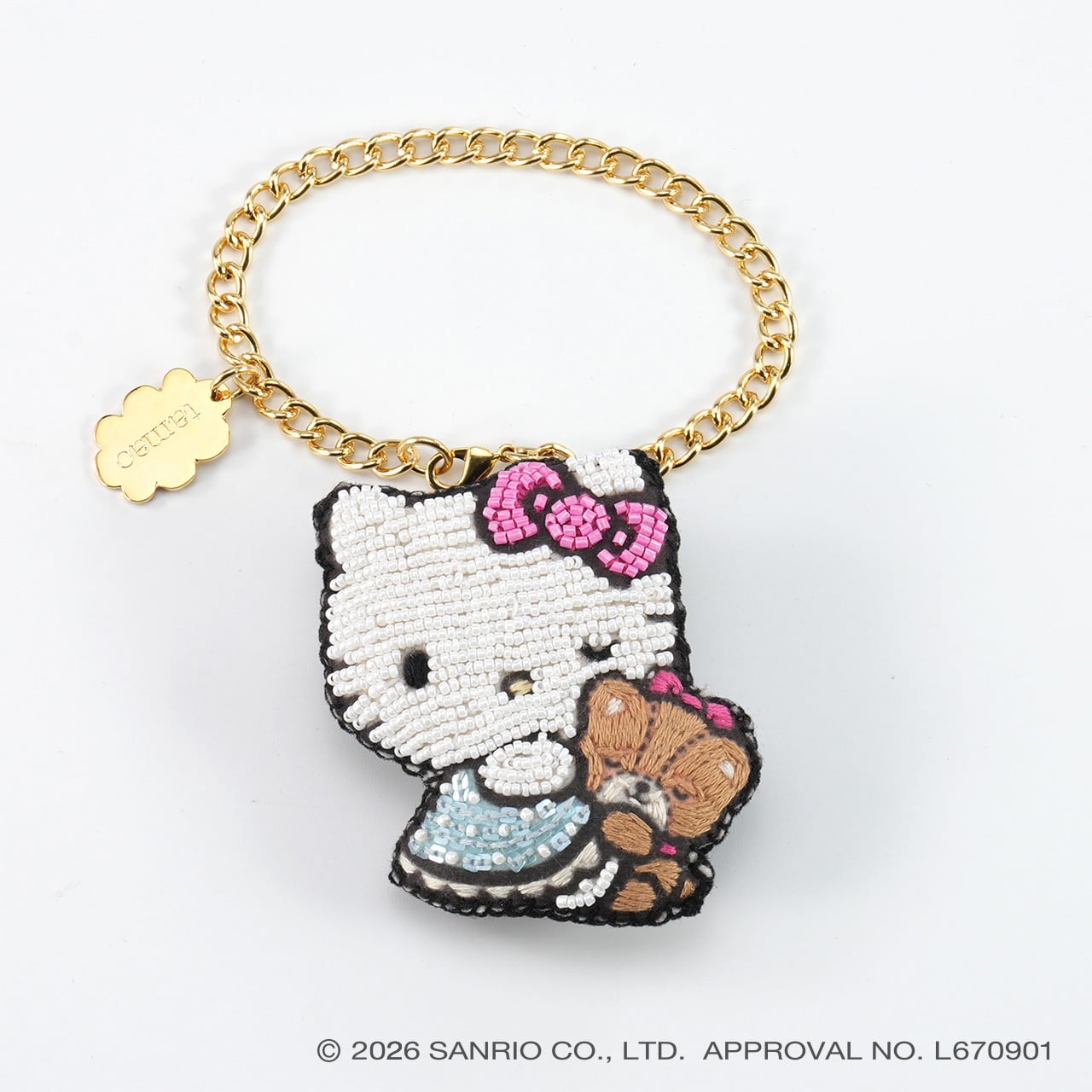 刺繍チャームブローチCap cat | tamaobazaaar