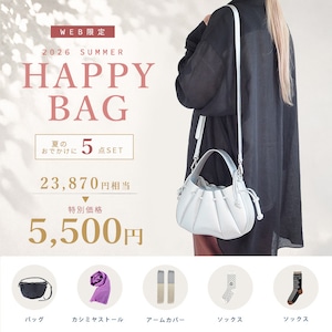 2026 summer 福袋 5点セット 【23,870円相当】andeotte maisonblanche H.62 アンデ (レディース 女性 靴下 柄 北欧 雑貨 かわいい おしゃれ オシャレ ブランド 正月 新春 お楽しみ袋 セット アソート 福袋 バッグ ショルダーバッグ アームカバー ストール)