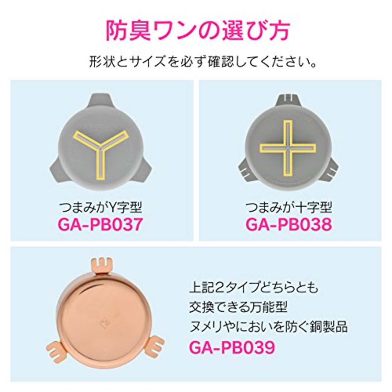 ガオナ 流し用防臭ワン Y型 羽あり 排水トラップ GA-PB037