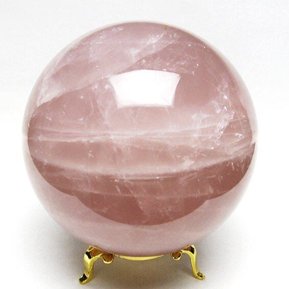 1.9Kg ローズクォーツ 丸玉 110mm スフィア 一点物  151-7021