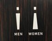 トイレマーク　カッティングシート　切文字　ピクトサイン　ピクトグラム　MEN WOMEN type-C