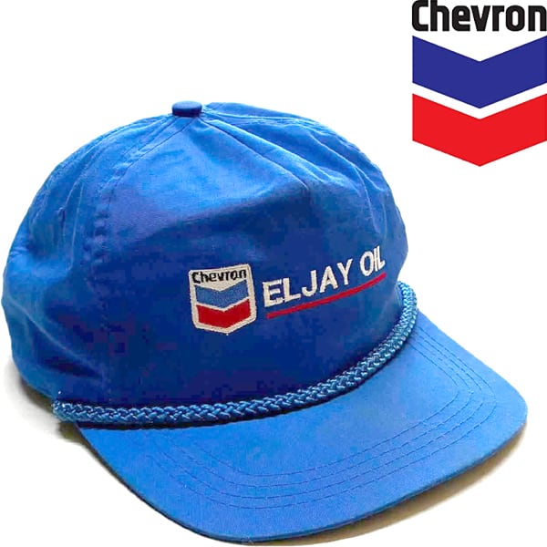 1点物◇シェブロンChevron石油企業キャップ帽子USA古着メンズ