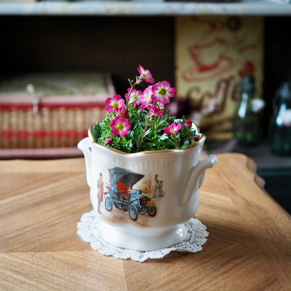 Gien | クラシックカー柄 鉢カバー(1960-71年)