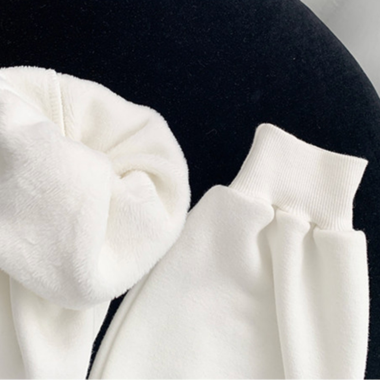 Patchwork chiffon sweatshirt dress (ME186)