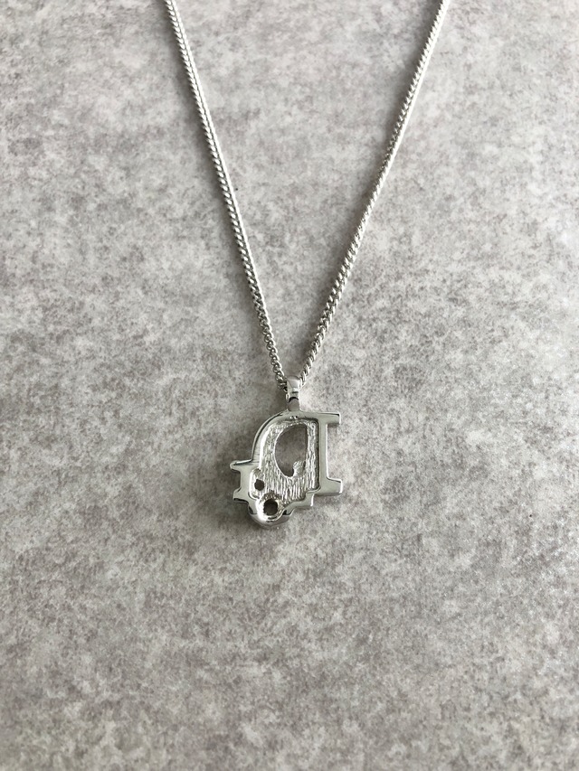 Christian Dior クリスチャン ディオール ネックレス シルバー DIOR ラインストーン vintage ヴィンテージ オールド xp7xiu