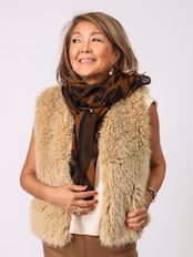 Hartford(ヒョウ柄大判ストール)