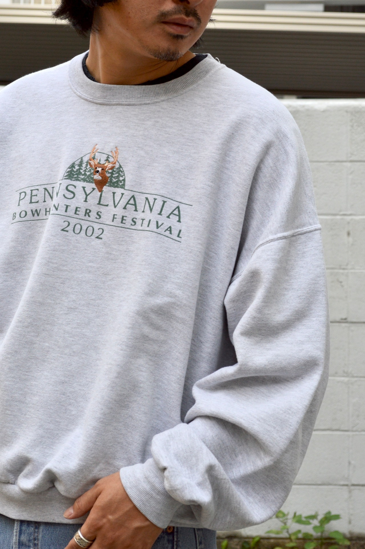 JERZEES 90s USA Hunting Fes Souvenir Sweat ジャージーズ 1990 後期モデル スーベニアスウェット