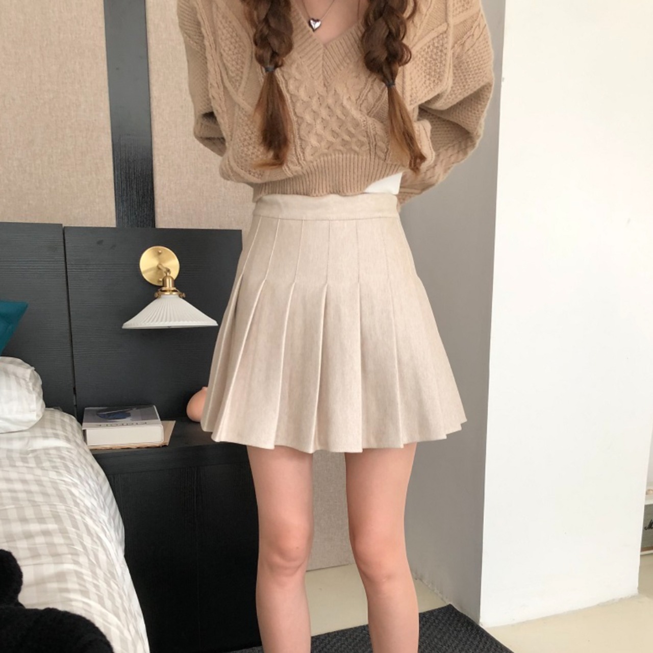 ウインタープリーツスカート LK608