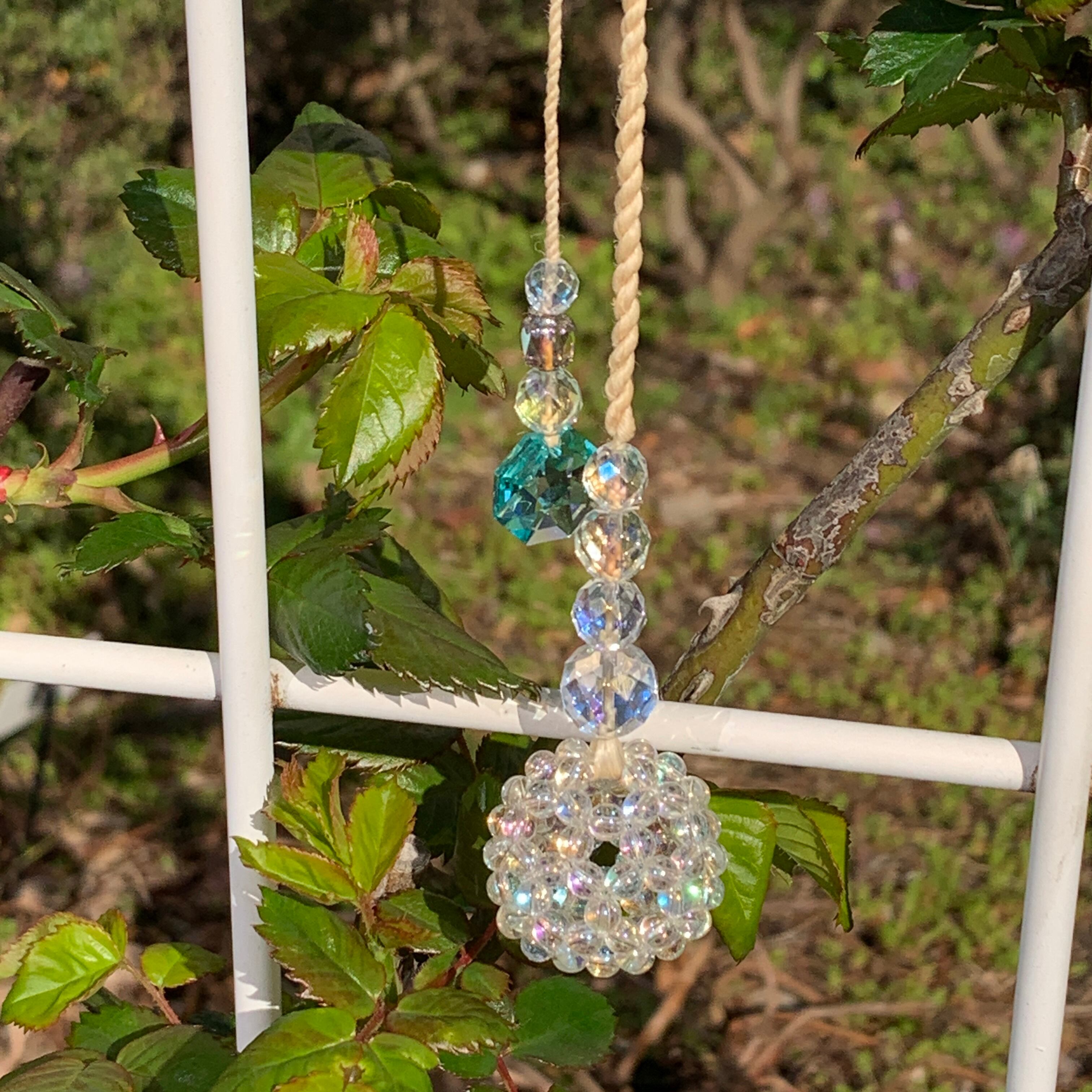 サンキャッチャー ☆バッキーボール【精麻・水晶・その他】クリア