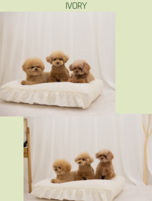 予約【pecoramou select】Cotton Candy Puppy Cushion