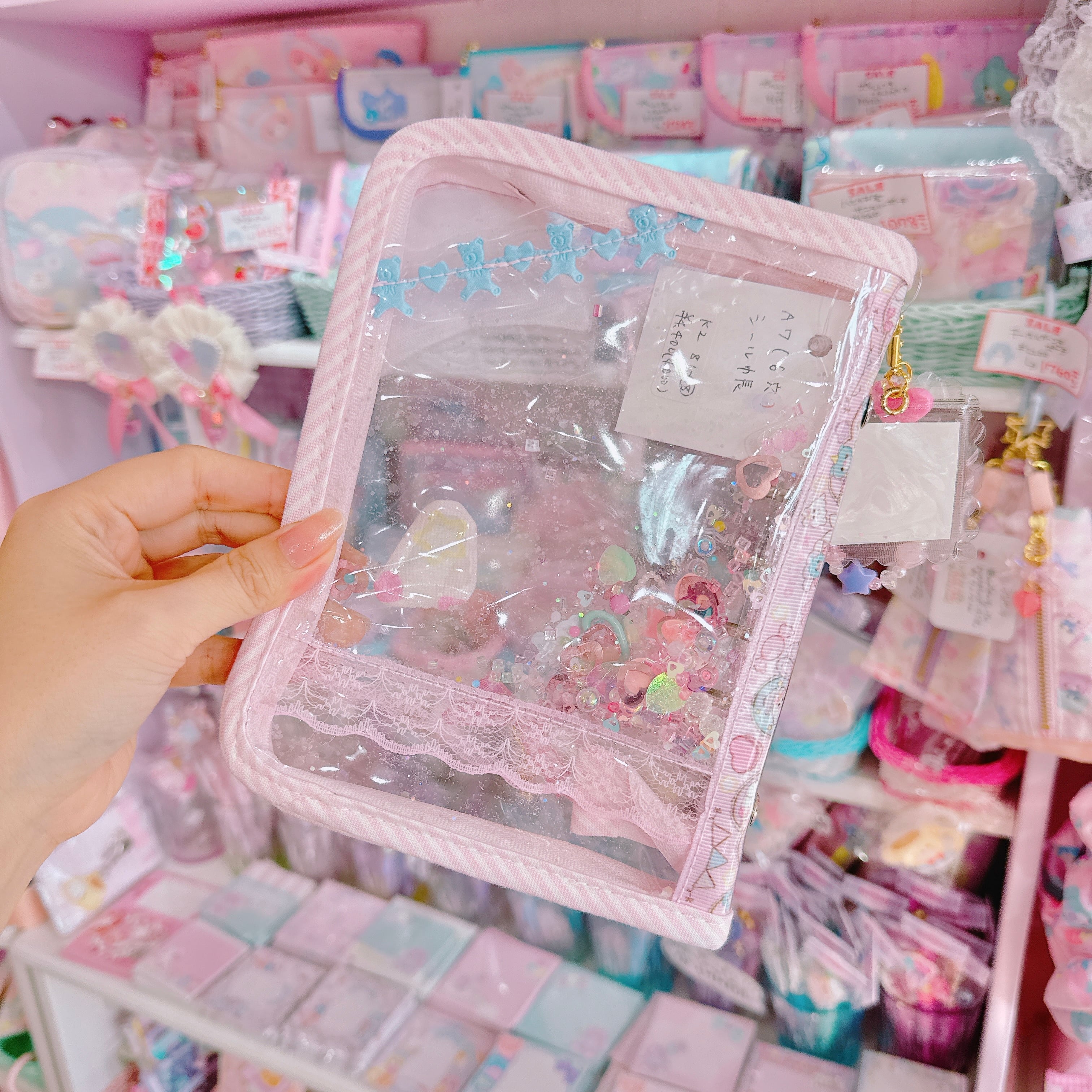 【K2】81-18ねこ耳A7シール帳（６穴）