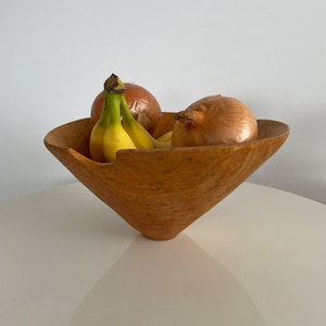 60s MCM wooden bowl