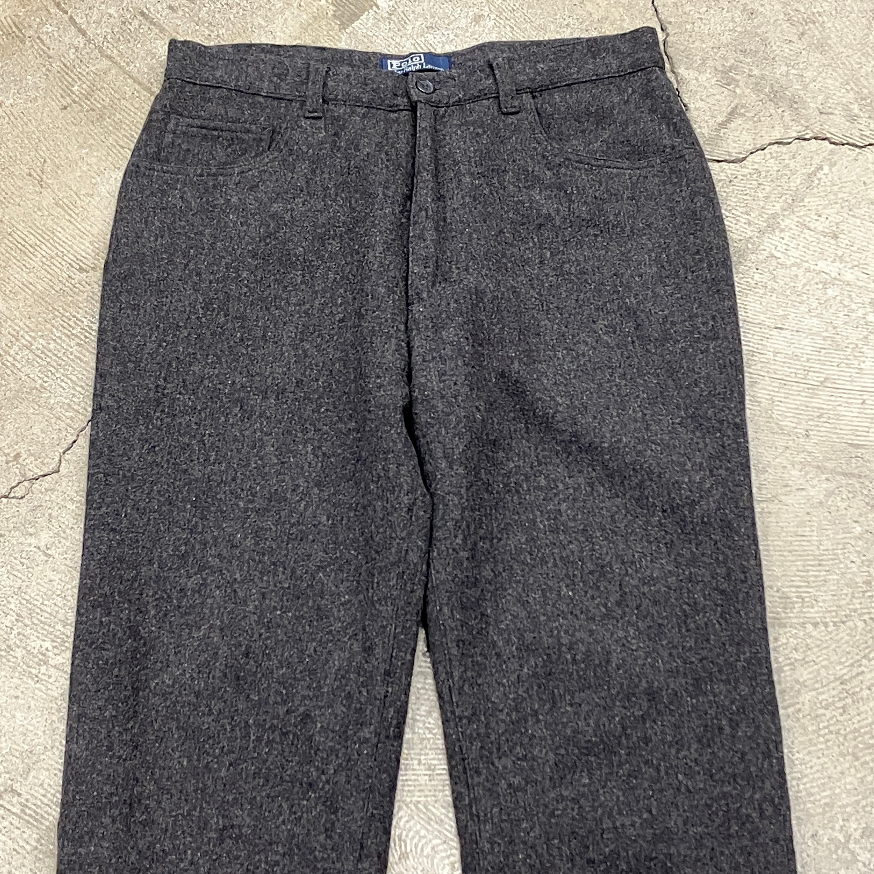 Ralph Lauren Slacks Tweed Style Black W32 / M