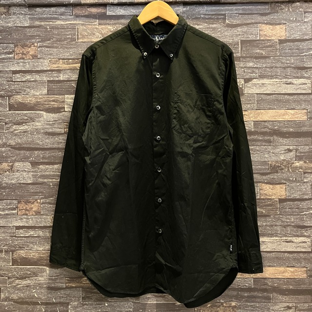 RALPH LAUREN B.D COTTON SHIRT BLACK OLD MODEL