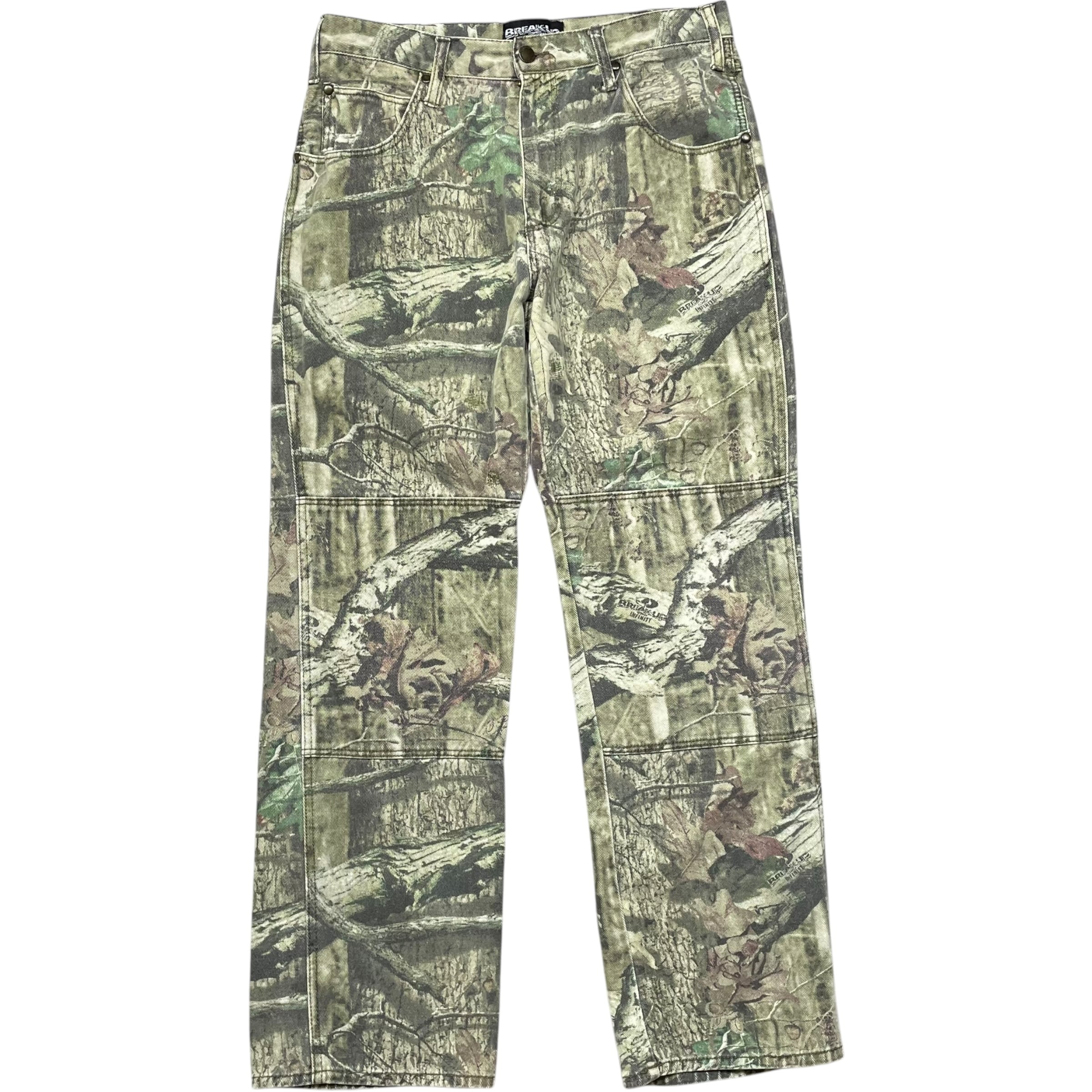 《実寸 W33L30》 MOSSY OAK リアルツリーパンツ ダブルニー 90年代 vintage no.5579