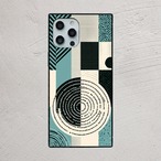 受注生産 iPhoneケース ターゲット円のタリスマン柄｜幾何学シンボル TALM022A