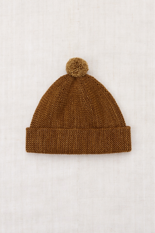 BABY【MISHA & PUFF】26 Fall Drop1 / BABY GARTER HAT / NUTMEG / 12-24m