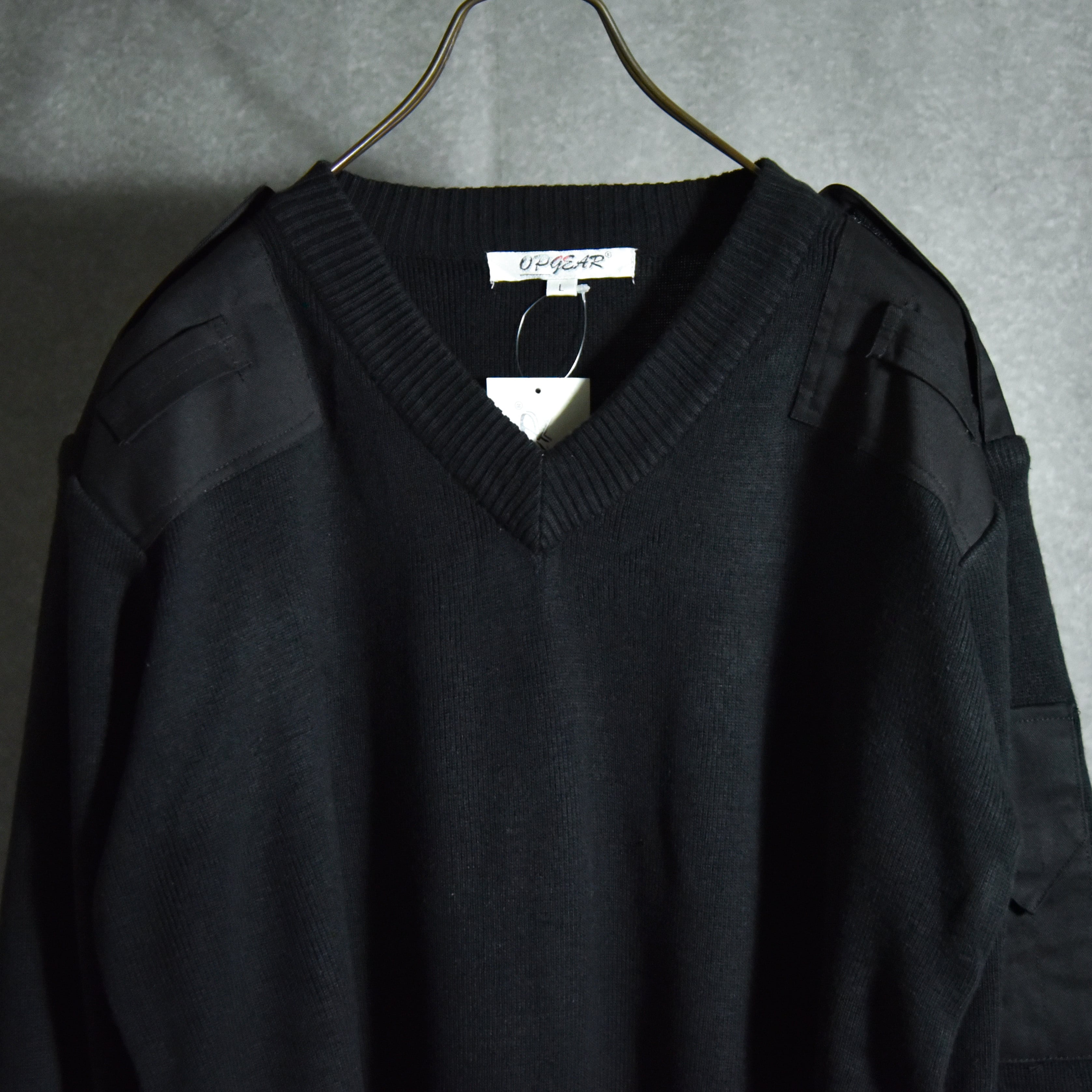 【DEAD STOCK】British Prison Service V-neck Sweater イギリス