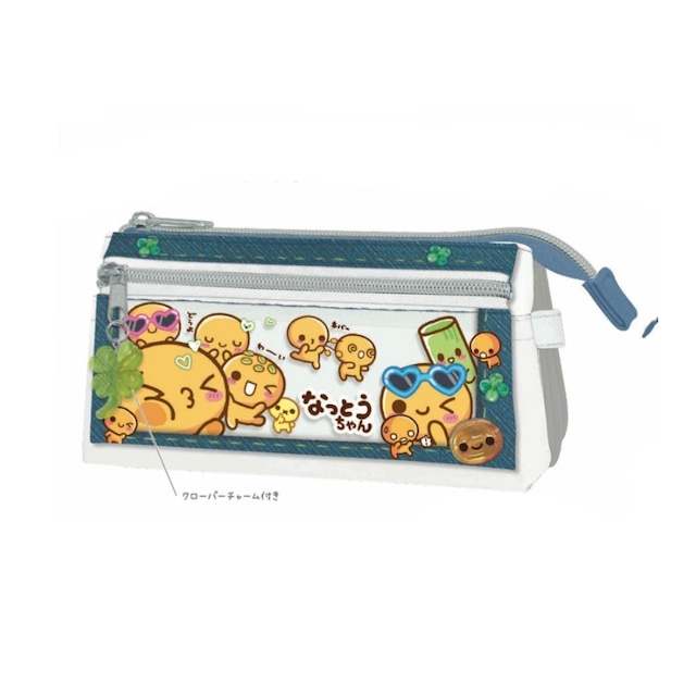 フラップポケットペンケース なっとうちゃん