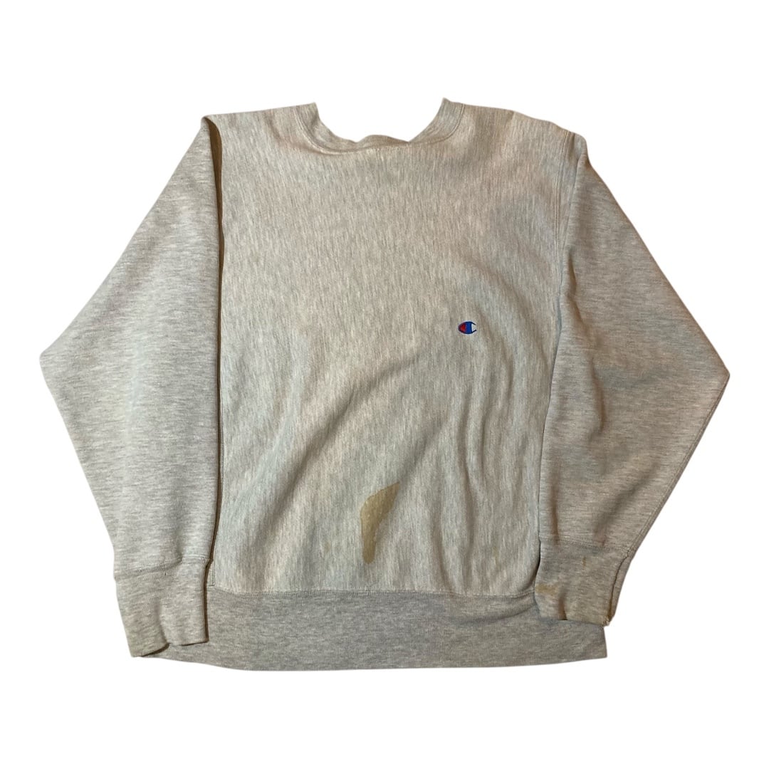 80s ビンテージ　HANES　ヘインズ　前V　スウェット　ナス紺　鬼フェード ナス紺 ビンスエ ヴィンテージ 鬼フェード サンフェード