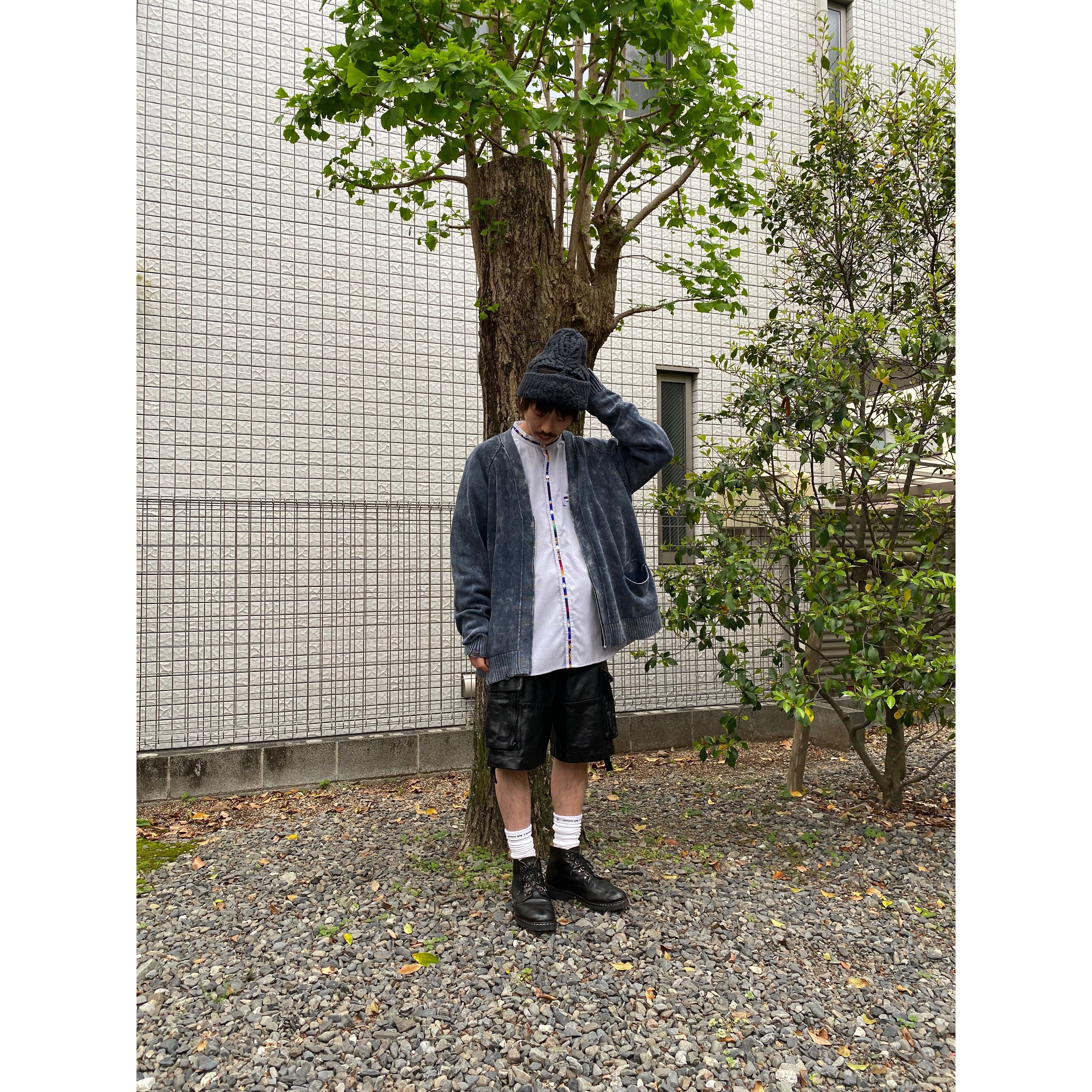 blackmeans × ONO YUKINORI Skull Handknit Cap (CHARCOAL) | HEIGHTS