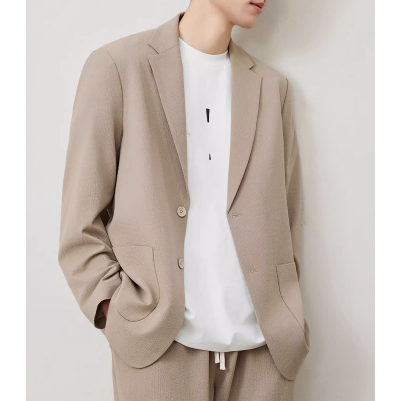 リラックスフィット ジャケット&パンツ セットアップ af0035